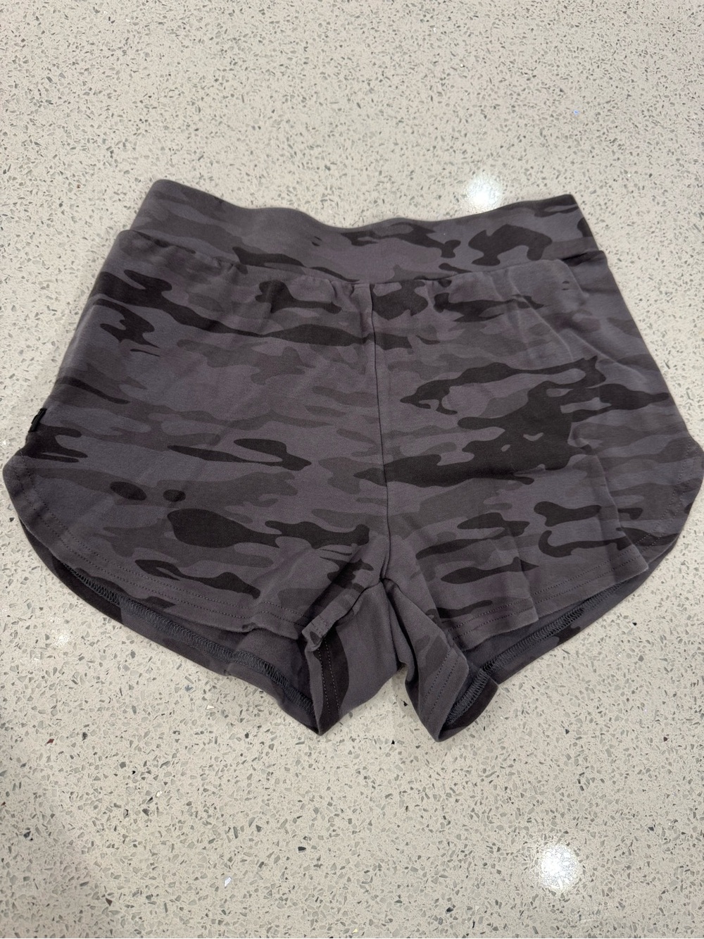 Alphalete Women's Dark Gray Camo Athletic Shorts